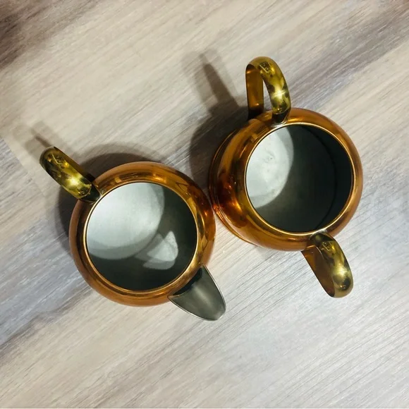 Coppercraft guild sugar bowl & creamer - Picture 4 of 4